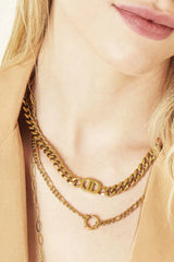 Verižica Good life v zlati barvi - HeyGirl.si