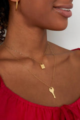 Dvojna verižica s ključem in ključavnico - HeyGirl.si