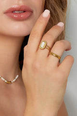 Prstan z okrasnim kamnom - HeyGirl.si