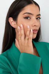 Prstan - barok, zlate barve - HeyGirl.si