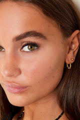 Obročasti kreolski uhani v srebrni barvi