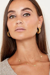 Uhani - Baguette v zlati barvi - HeyGirl.si