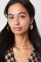 Obročasti uhani v srebrni barvi