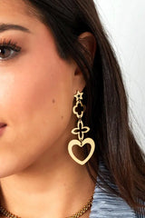 Uhani - izraziti v zlati barvi