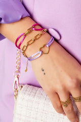 Zapestnica iz blaga s srčkom - HeyGirl.si