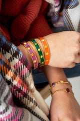 Zapestnica obroč v olivno zeleni barvi