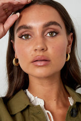 Uhani, estetski, zviti - v zlati barvi - HeyGirl.si