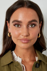 Uhani, estetski, zviti - v zlati barvi - HeyGirl.si