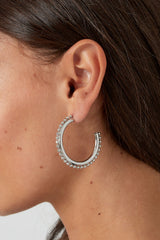 Osnovni uhani z kroglicami - srebrni