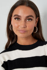 Osnovni uhani z kroglicami - srebrni