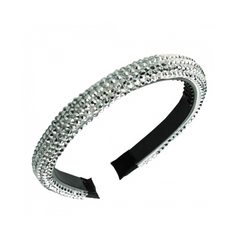 Obroč za lase - kristalno srebrni - HeyGirl.si