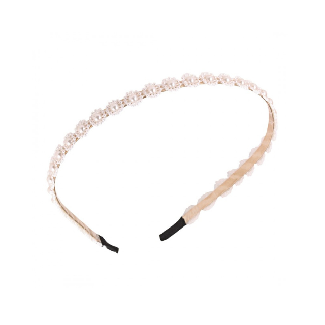 Obroč za lase - z rožami iz biserov - HeyGirl.si