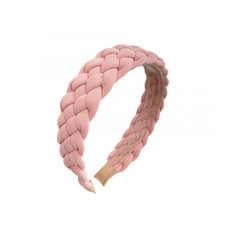 Obroč za lase - pleteni roza - HeyGirl.si