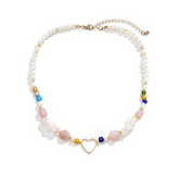 Verižica z biserjem in kamenčki - HeyGirl.si