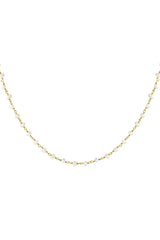 Verižica v zlati barvi - veriga biserov - HeyGirl.si