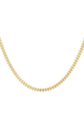 Verižica iz listja v zlati barvi