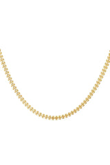 Verižica iz listja v zlati barvi