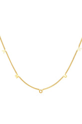 Verižica Amour v zlati barvi - HeyGirl.si