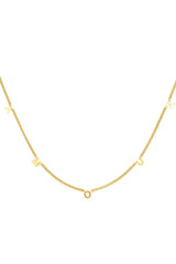 Verižica Amour v zlati barvi - HeyGirl.si