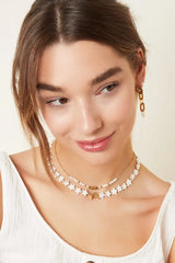 Verižica z zvezdicami iz morske školjke - HeyGirl.si