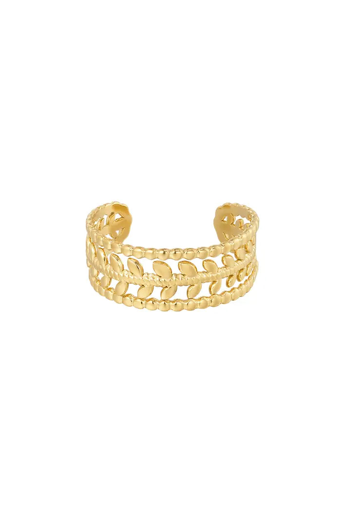 Prstan - barok, zlate barve - HeyGirl.si