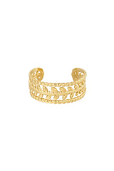 Prstan - barok, zlate barve - HeyGirl.si