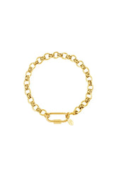 Zlata zapestnica iz nerjavečega jekla - HeyGirl.si