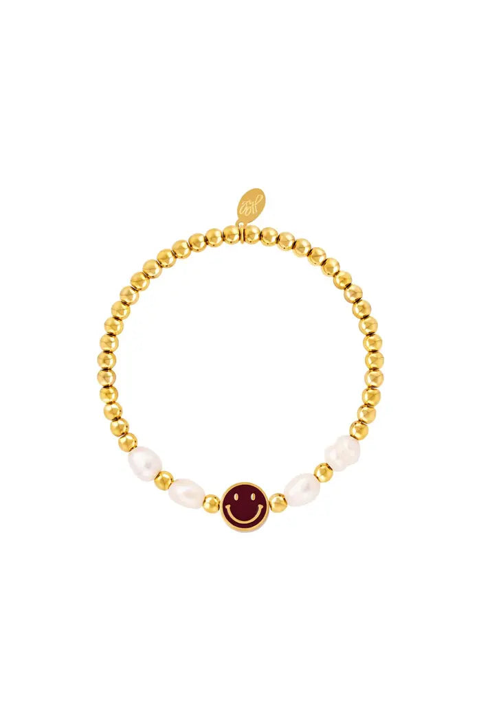 Zapestnica smeško z biseri - HeyGirl.si