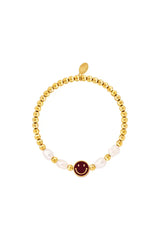 Zapestnica smeško z biseri - HeyGirl.si