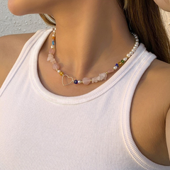 Verižica z biserjem in kamenčki - HeyGirl.si