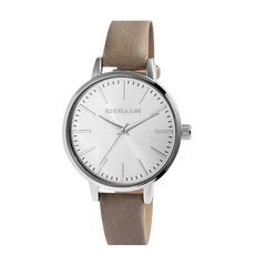 Ženska ročna ura - za vsaki dan, rjava srebrna