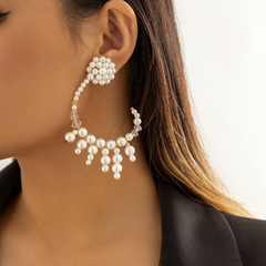Uhani okrogli Pearls - HeyGirl.si