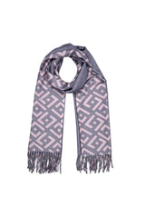 Šal Elisa v temno sivi barvi