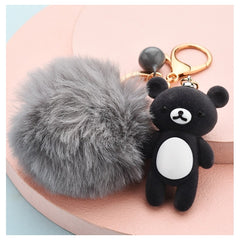 Obesek za ključe - Črni medvedek - HeyGirl.si