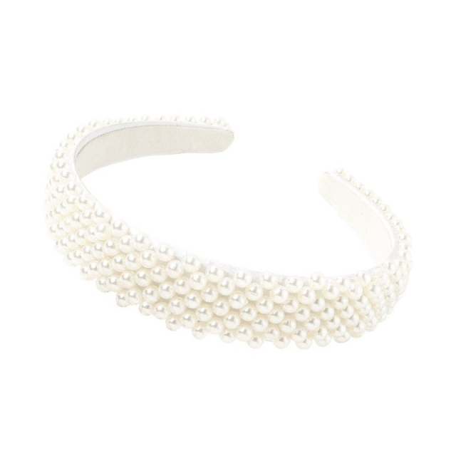 Obroč za lase - z belimi biseri - HeyGirl.si
