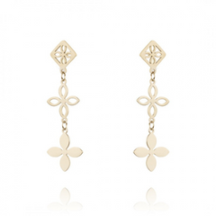 Uhani viseči zlati - HeyGirl.si