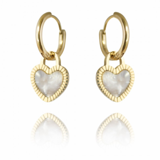 Uhani s srčki - HeyGirl.si