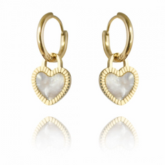 Uhani s srčki - HeyGirl.si