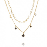 Verižica dvojna, zlata barva - HeyGirl.si