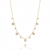 Verižica z okroglimi kamenčki - HeyGirl.si