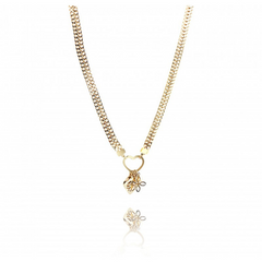 Verižica v zlati barvi z obeski - HeyGirl.si