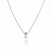 Verižica v zlati barvi - biser - HeyGirl.si