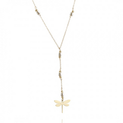 Verižica v zlati barvi kačji pastir - HeyGirl.si