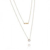 Verižica z napisom mama in kamnom - HeyGirl.si