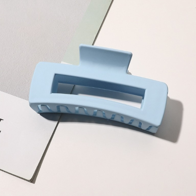 Sponka za lase - pravokotna v modri barvi - HeyGirl.si