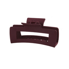 Sponka za lase - pravokotna v bordo barvi - HeyGirl.si